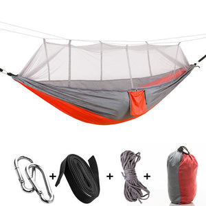 1-2 Person Outdoor Mosquito Net Parachute Hammock