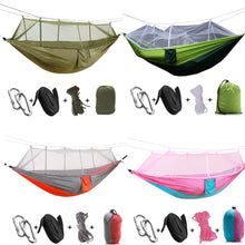 1-2 Person Outdoor Mosquito Net Parachute Hammock