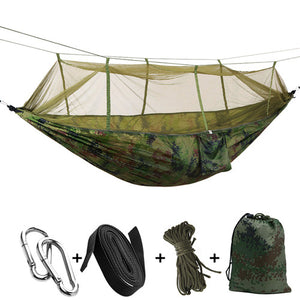 1-2 Person Outdoor Mosquito Net Parachute Hammock