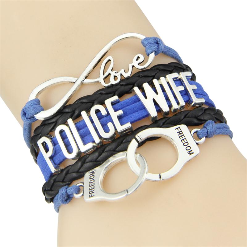 Infinity Love Bracelets for Police Wife