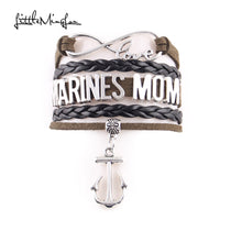 Infinite Love Marines Mom Bracelet