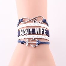 Infinity Love Navy Wife Bracelet