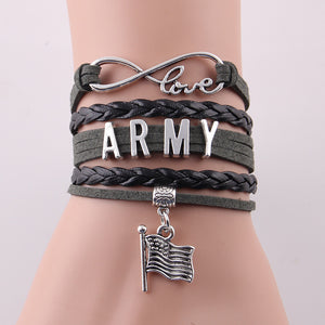 Infinity Love Army Bracelet