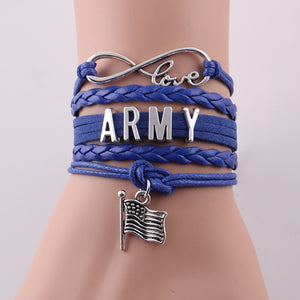 Infinity Love Army Bracelet