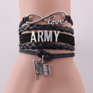 Infinity Love Army Bracelet